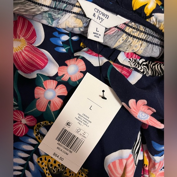 NWT Crown and Ivy Blouse - Picture 4 of 4